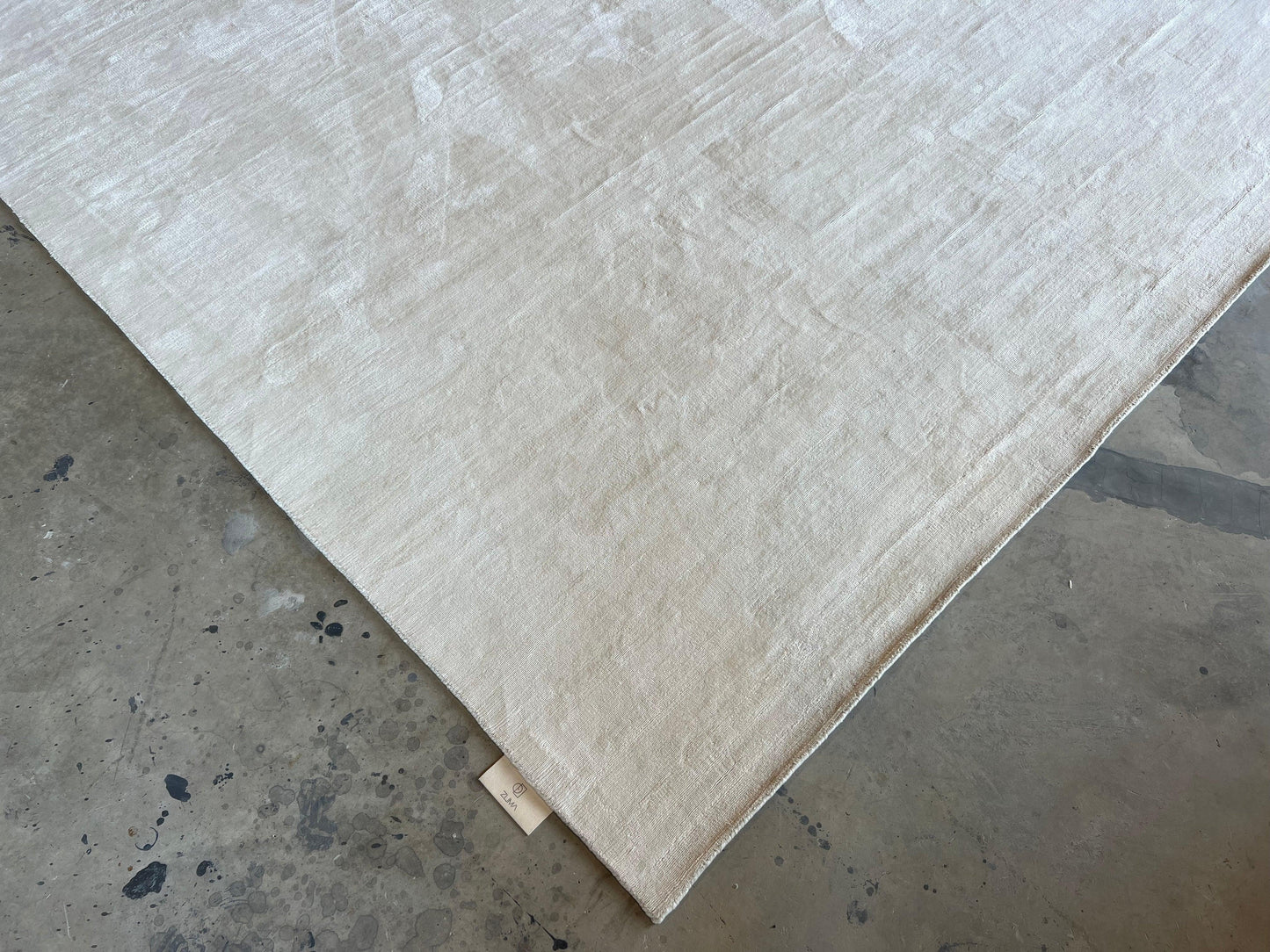Tip Sheared (Ivory) Carpet - Tencel - Zuma UAE