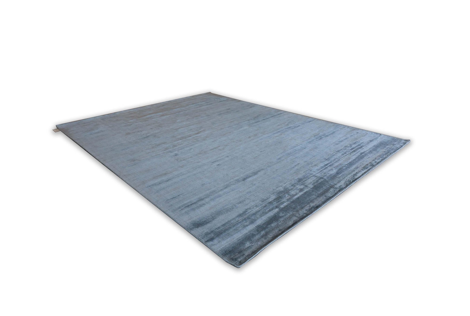 3.5*5m Stokes (Stone Blue) Online - Cotton Silk & Handloom Carpet - Zuma UAE