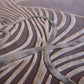 4m Silk Ribbons Round (Original) Carpet - New Zealand Wool and Bamboo Silk - Zuma UAE