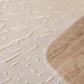 4*6m Silk Splatter 2.0 (Ivory) Carpet - New Zealand Wool and Polished Cotton Silk - Zuma UAE