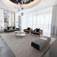 3.5*5m Silk Splatter 3.0 (Taupe) Carpet - Extra Fine Australian Wool and Tencel - Zuma UAE