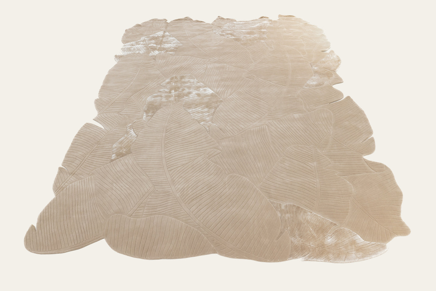 Leaves a Mark II Carpet - Hand tufted Bamboo Silk New Zealand Wool - Zuma UAE