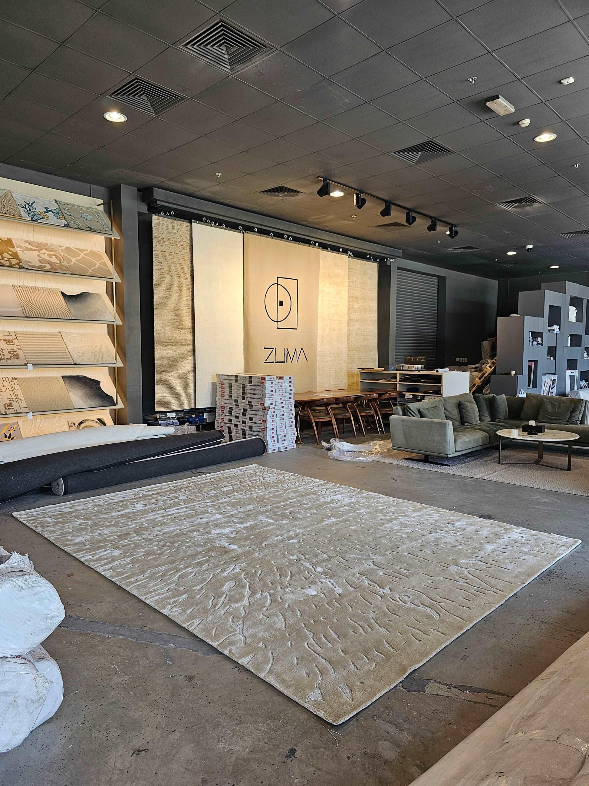 3*4m Loop Splatter 2.0 (Ivory) Carpet Online - Cotton Silk - Zuma UAE
