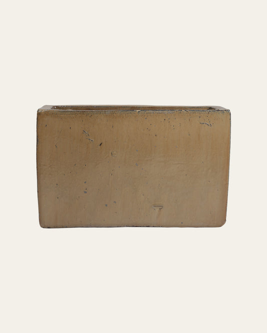 Desert Sand Stone Glaze Textured Planter Box – 37x60 cm