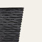 Midnight Black Ripple Glaze Textured Vase – 50cm & 60cm