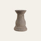 Ancient Stone Matte Carved Double Opening Ceramic Vase – 38cm & 58cm