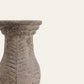 Ancient Stone Matte Carved Double Opening Ceramic Vase – 38cm & 58cm