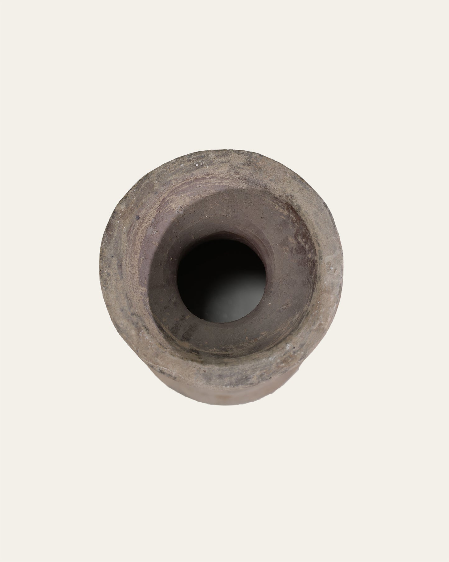 Ancient Stone Matte Carved Double Opening Ceramic Vase – 38cm & 58cm