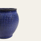 Cobalt Blue Diamond Grid Textured Glazed Pot – 38cm & 43cm