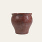 Oxblood Red Ribbed Glaze Terracotta Pot – 47cm & 46cm