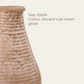 Ancient rust moon glaze Textured Vase - 20x34 cm