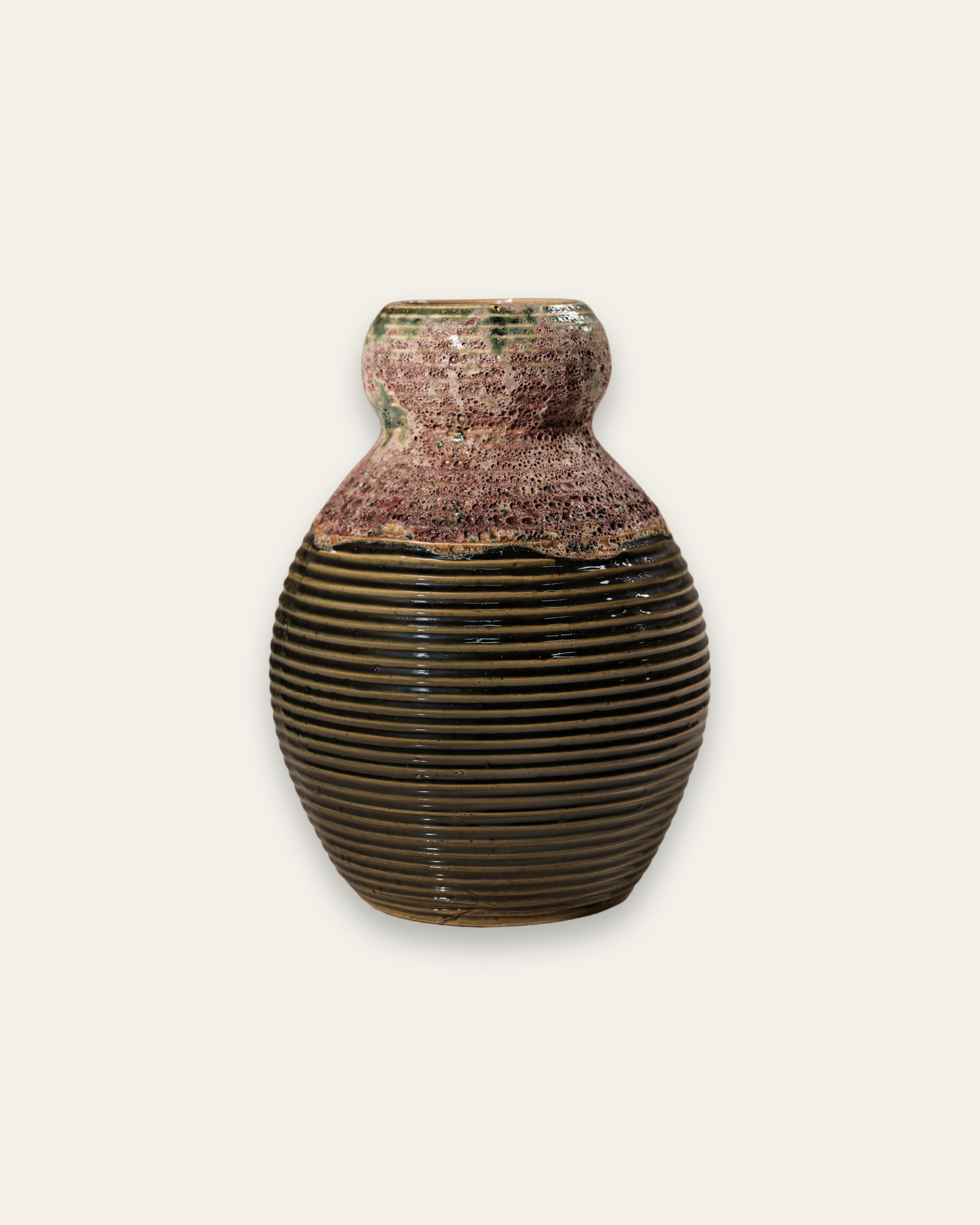 Green bubble ancient moon glaze Vase - 26x34