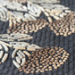 Close-up of a textured rug with geometric pattern