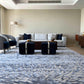 Loop Splatter (Steel Blue) Carpet - Cotton Silk - Zuma UAE