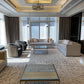 3*4m Loop Splatter (Stone Grey) Carpet Online  - Extra Fine Australian Wool and Cotton Silk -  Zuma UAE