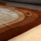 Blobb (Burnt Sienna) Carpet - Semi-Worsted New Zealand Wool and Cotton Silk - Zuma UAE