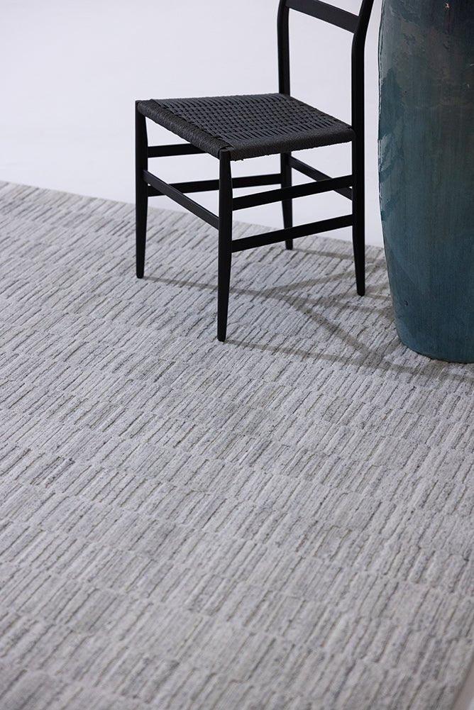 Brimsley (Grey) Carpet -  Faux Silk & Wool - Zuma UAE