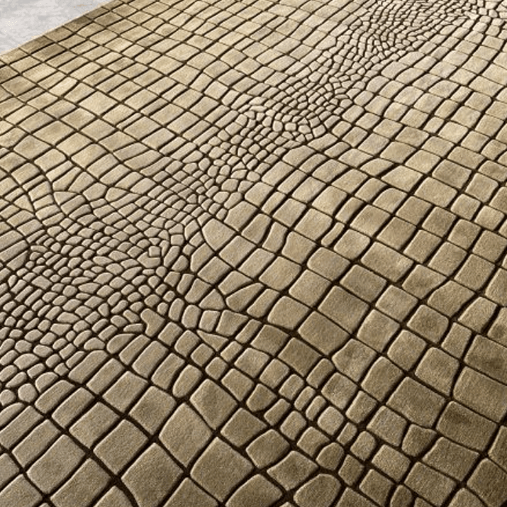Croco Carpet - Hand Tufted in Semi-Worsted New Zealand Wool - Zuma UAE