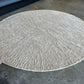 Silk Splatter Round (Beige) Carpet - New Zealand Wool and Cotton Silk - Zuma UAE