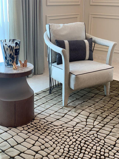Croco Carpet - Hand Tufted in Semi-Worsted New Zealand Wool - Zuma UAE